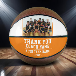 Vielen Dank Coach Orange Team Name und Foto Basketball