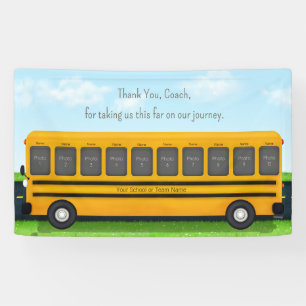 Vielen Dank Coach School Bus Custom 10 Foto Banner
