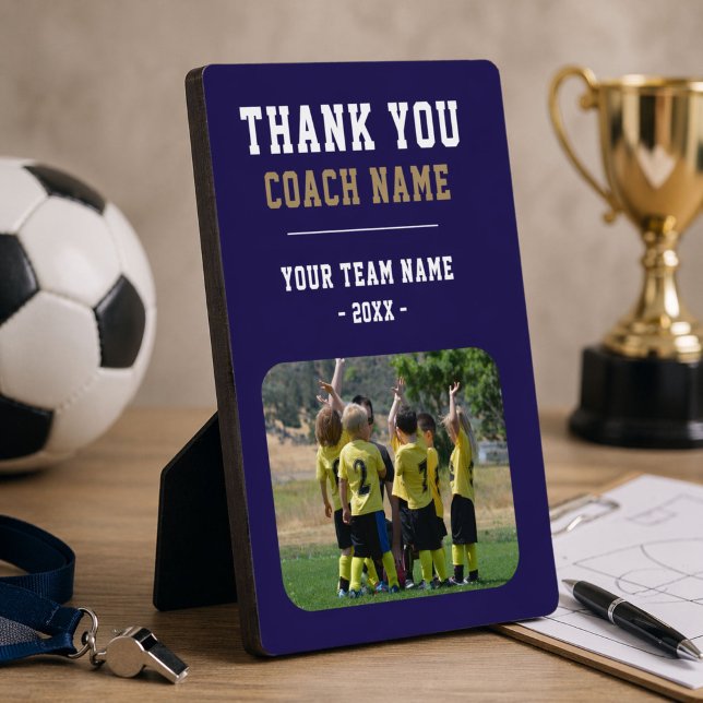 Vielen Dank Coach Team Name Foto Fotoplatte (Von Creator hochgeladen)