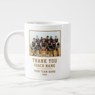 Vielen Dank Coach Team Name Foto Jumbo-Tasse