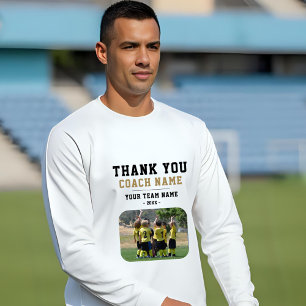 Vielen Dank Coach Team Name Foto Sweatshirt