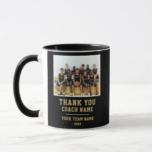 Vielen Dank Coach Team Name Foto Tasse