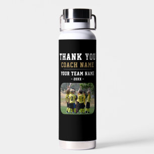 Vielen Dank Coach Team Name Foto Trinkflasche
