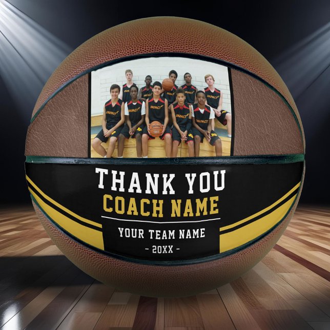 Vielen Dank Coach Team Name und Foto Basketball (Von Creator hochgeladen)