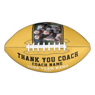 Vielen Dank, Coach Team Name und Team Foto Football