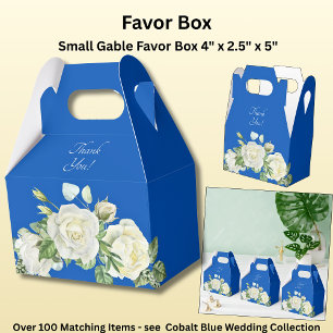 Vielen Dank, Cobalt Blue & White Geschenkschachtel