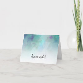 Vielen Dank Cool Colors Aqua Blue Lila White