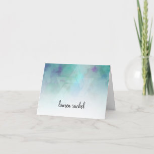 Vielen Dank Cool Colors Aqua Blue Lila White