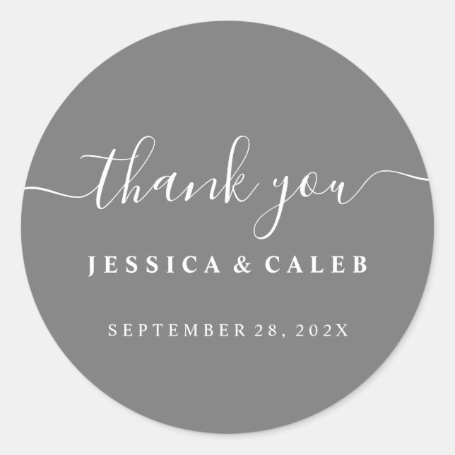 Vielen Dank Couples Aufkleber - Farbe hinzufügen (Vorderseite)