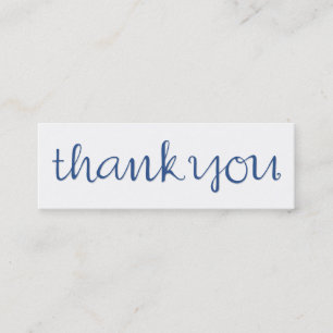 Vielen Dank Curry Blue Business Card Mini Visitenkarte