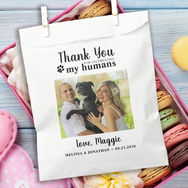 Vielen Dank Custom Pet Foto Hunde Leckerei Hochzei Geschenktütchen (Von Creator hochgeladen)