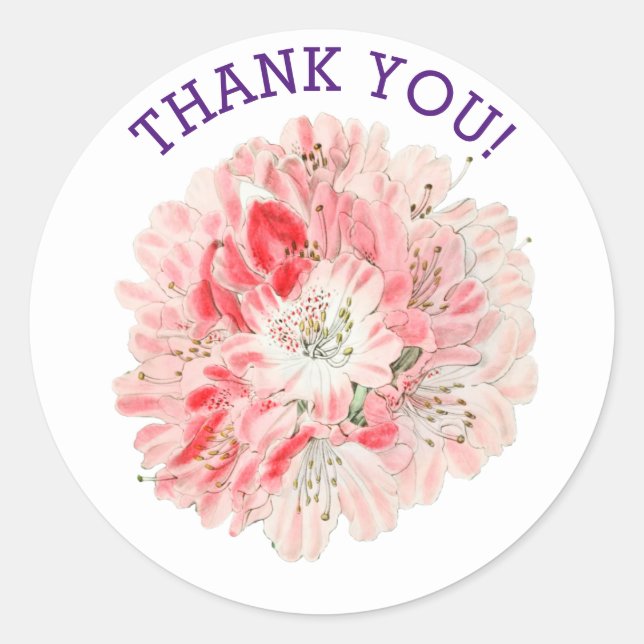 Vielen Dank, CUSTOM Round Stickers (Vorderseite)