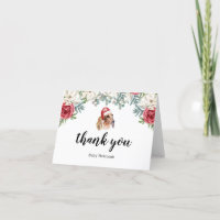 Vielen Dank Dackel Watercolor Festive Card