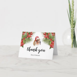 Vielen Dank Dackel Watercolor Festive Card Einladung