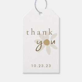 Vielen Dank Daisy Floral Niedlich Gevor Bag Gesche Geschenkanhänger