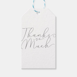 Vielen Dank Danke Schriftart in schwarzer Ausführu Geschenkanhänger