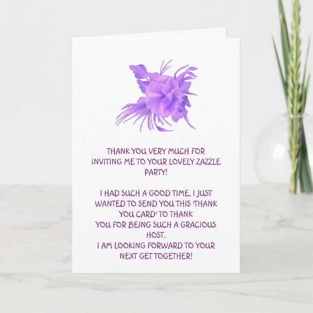 VIELEN DANK DANKESKARTE (Vorderseite)