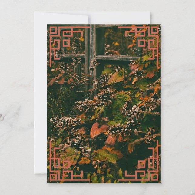 Vielen Dank, dass Ihr Kartenfallen Foliage Dankeskarte (Vorderseite)