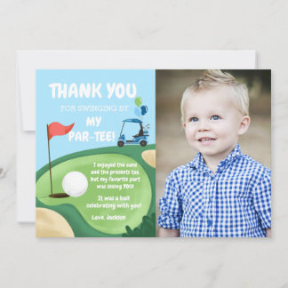 Vielen Dank, dass Ihr Kartenloch in einem Golf Geb Einladung