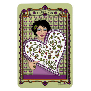 Vielen Dank, dass Sie_A_4x6 Kühlschrank Magnet