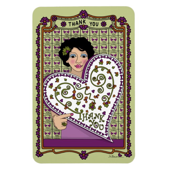 Vielen Dank, dass Sie_A_4x6 Kühlschrank Magnet (Vertikal)