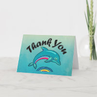 Vielen Dank, dass Sie Aquamarine grüne Dolphin in