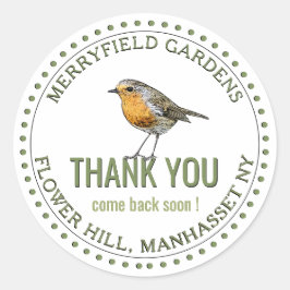 Vielen Dank, dass Sie bald wiederkommen Runder Aufkleber