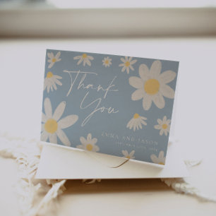 Vielen Dank, dass Sie Card Dusty Blue Daisy Mitteilungskarte