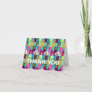 Vielen Dank, dass Sie Card farbenfroh florales Mos Dankeskarte