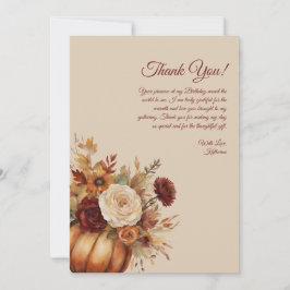 Vielen Dank, dass Sie Card Watercolor Pumpkin und Einladung