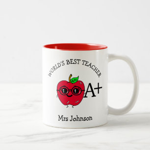 Vielen Dank, dass Sie das beste Geschenk für Lehre Zweifarbige Tasse