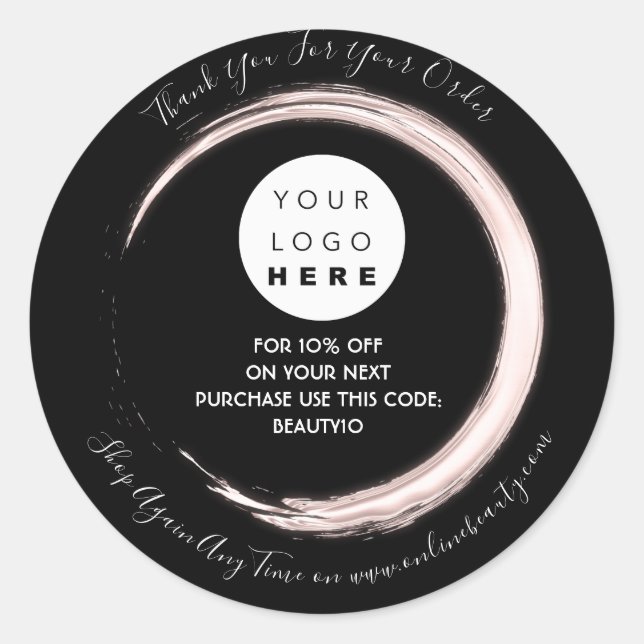 Vielen Dank, dass Sie den Rabatt auf den Namen des Runder Aufkleber (Vorderseite)