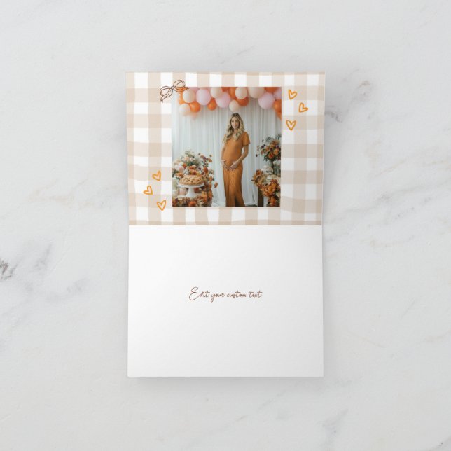 Vielen Dank, dass Sie den Süsse-Pie für die Fotofa Dankeskarte (Innenseite)