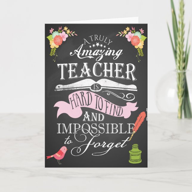 Vielen Dank, dass Sie die Lehrerkarte Woche Dankeskarte (Vorderseite)