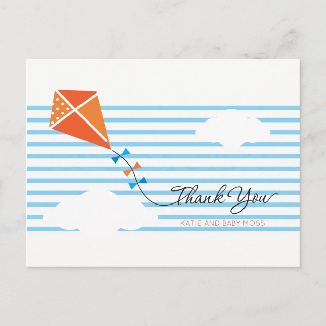 Vielen Dank, dass Sie die Postkarte {Junge} (Vorderseite)