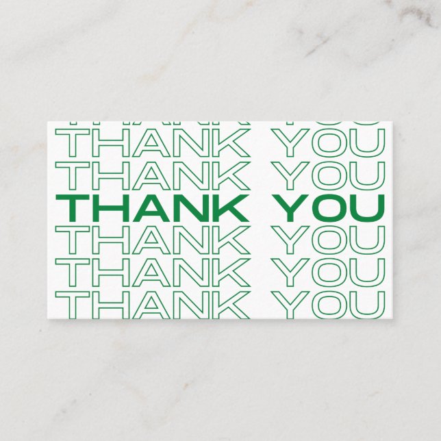 Vielen Dank, dass Sie die Zeitungsdruckmedien einf Visitenkarte (Vorderseite)