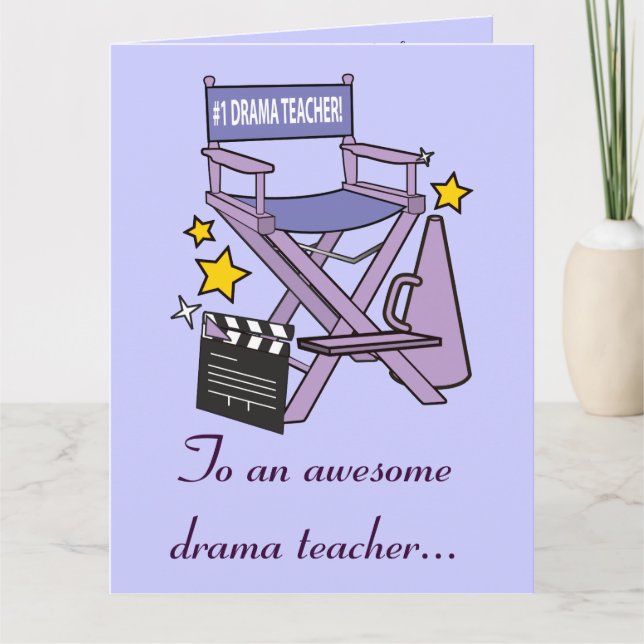 Vielen Dank, dass Sie Drama Lehrer von Cast und Cr Dankeskarte (Vorderseite)