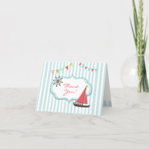 Vielen Dank, dass Sie eine Faltkarte für das Segel Dankeskarte