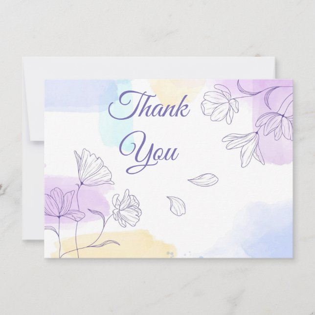 Vielen Dank, dass Sie eine flache Karte haben (Vorderseite)