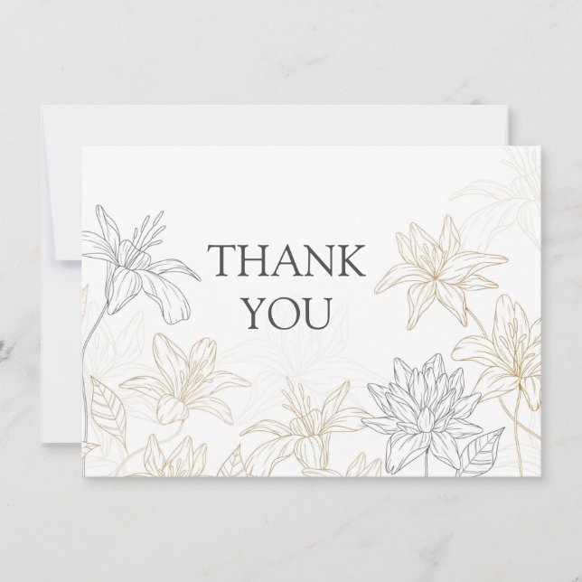 Vielen Dank, dass Sie eine flache Karte haben (Vorderseite)