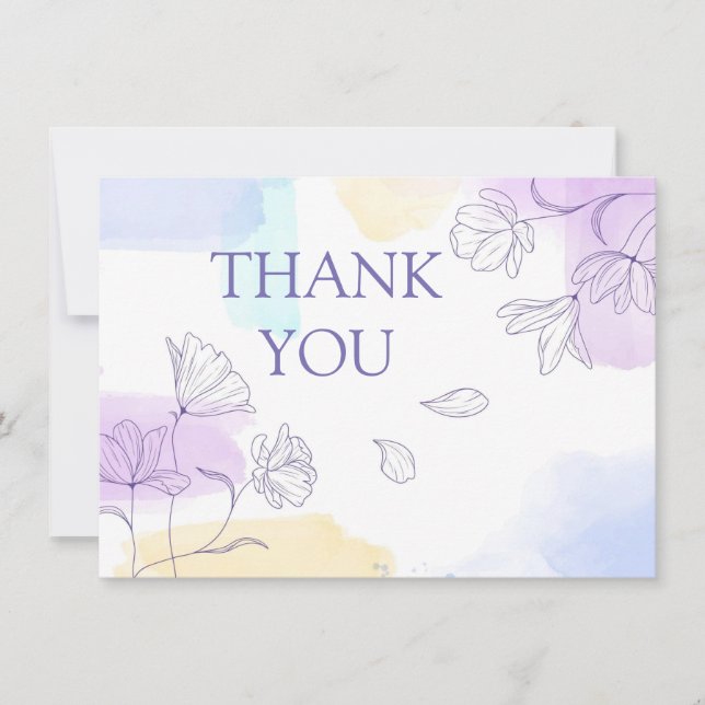 Vielen Dank, dass Sie eine flache Karte haben (Vorderseite)