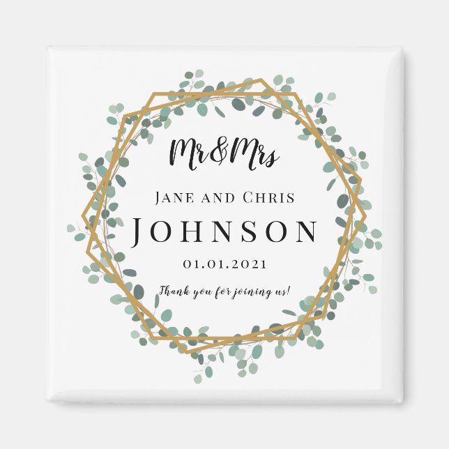 Vielen Dank, dass Sie Elegant Greenerity Magnete f (Vorne)