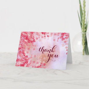 Vielen Dank, dass Sie Floral Watercolor Vintage Ho Dankeskarte