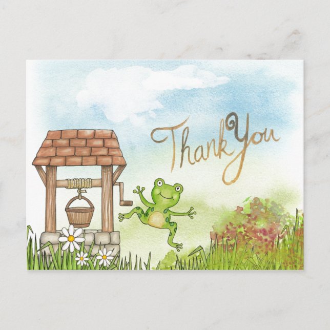 Vielen Dank, dass Sie Frog Postcard Postkarte (Vorderseite)