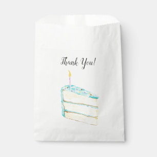 Vielen Dank, dass Sie Geburtstag Cake Watercolor Geschenktütchen