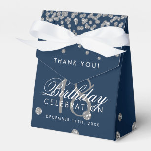 Vielen Dank, dass Sie Geburtstag Silver Glitzer Co Geschenkschachtel