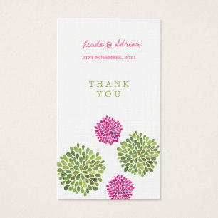 Vielen Dank, dass Sie Gefallen Tags Pink & Green B