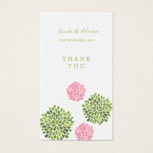 Vielen Dank, dass Sie Gefallen Tags Pink & Green B
