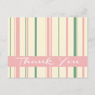 Vielen Dank, dass Sie grün und rosa gestrichen sin Postkarte