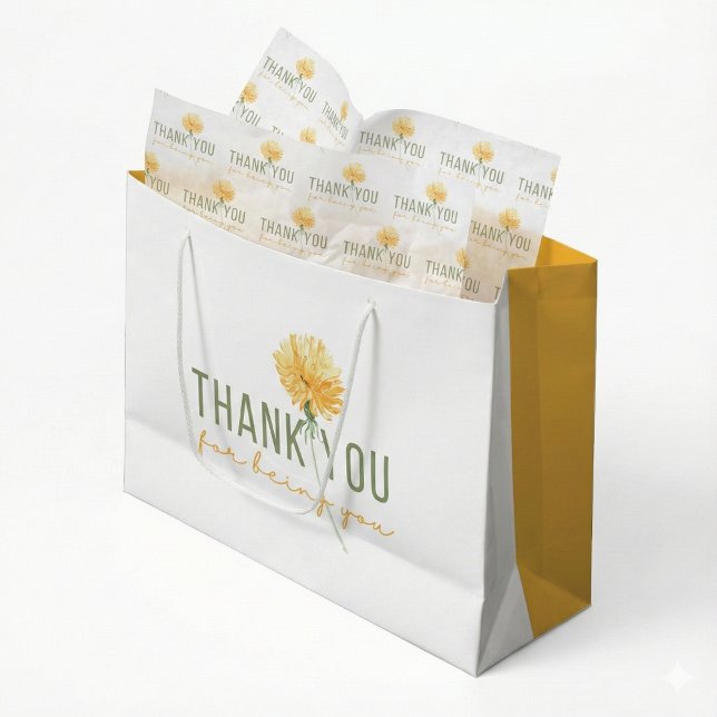 Vielen Dank, dass Sie Ihr Testpapier sind Seidenpapier (Show your gratitude with this, "Thank you for being you" dandelion tissue paper! )